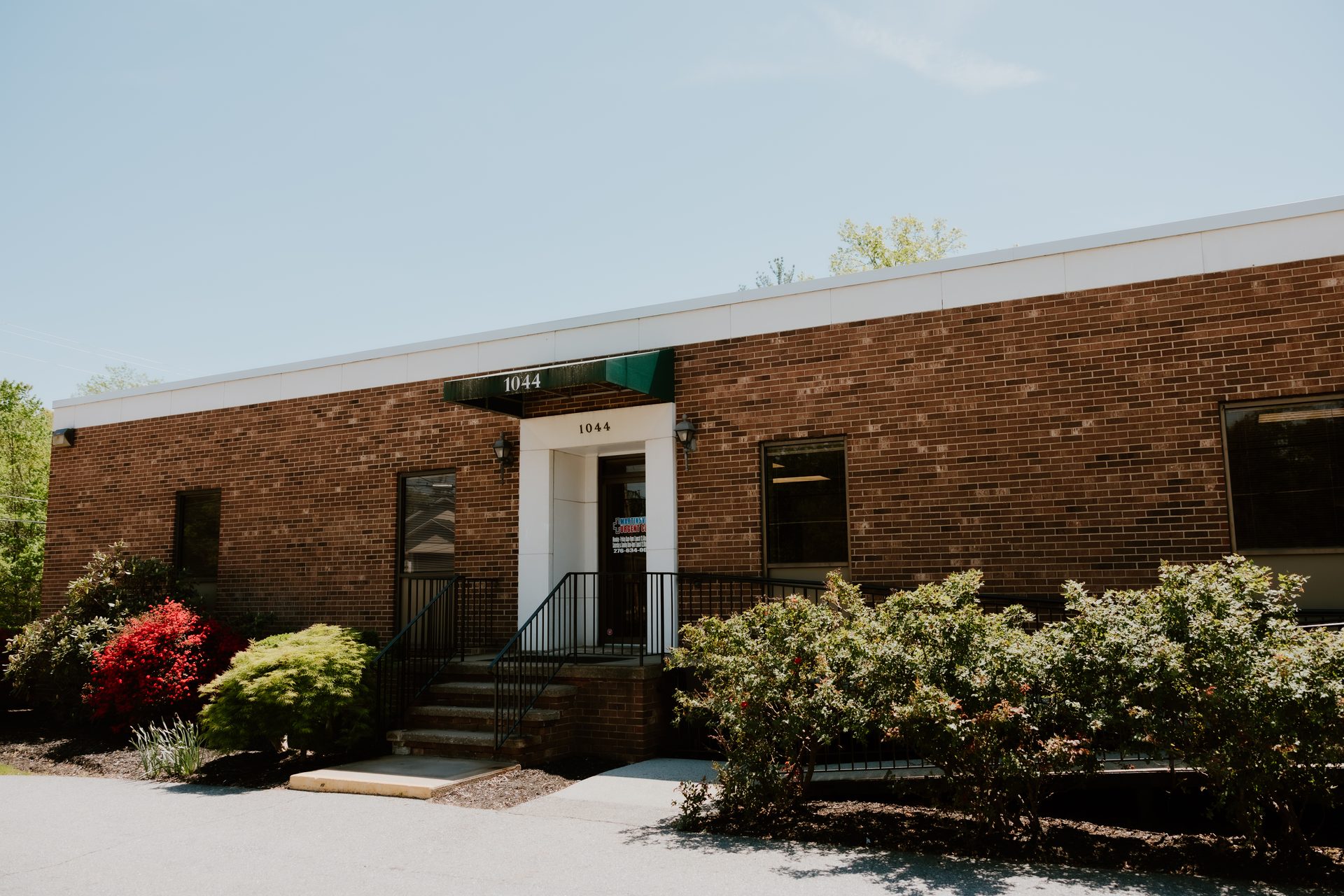 The Martinsville Urgent Care & Primary Care building at 1044 E. Church Street